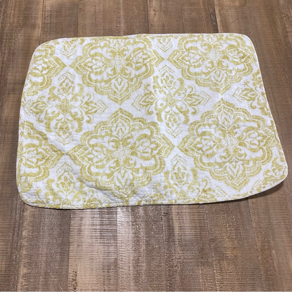 Rachel Ashwell Elegant Yellow floral pillow sham
